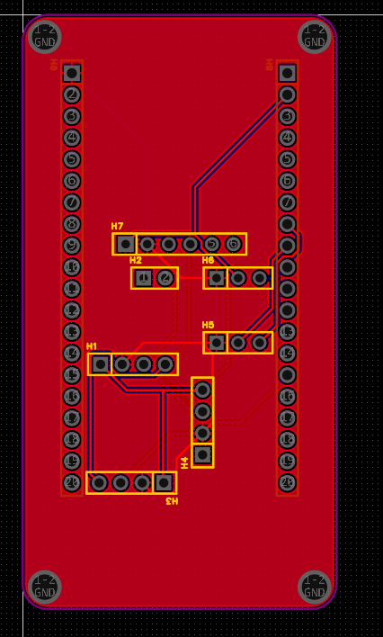 第一版 PCB 图片
